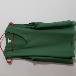 Women’s Green V Neck Top